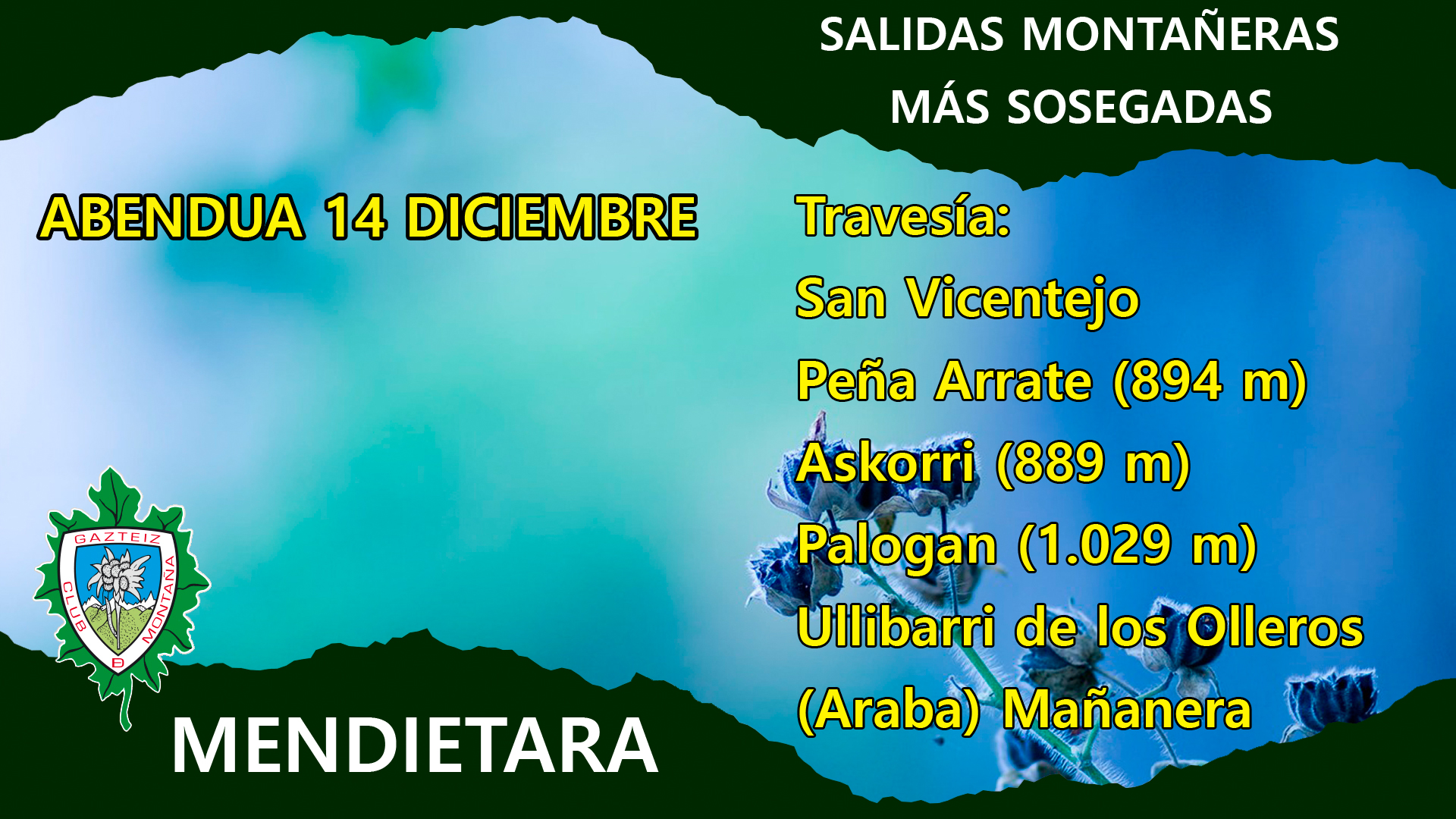 Foto Mendietara-Askorri(895m) y Peña Arrate(893m)